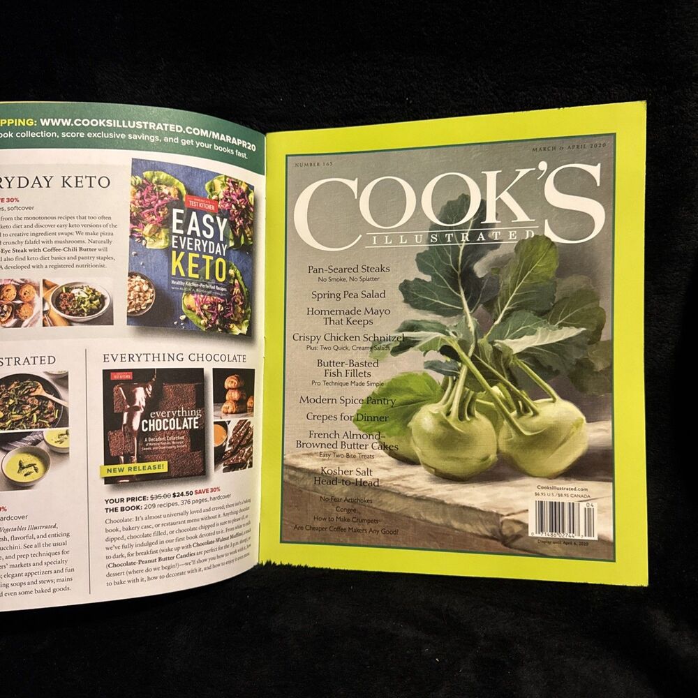 Cook's Illustrated Magazine March April 2020 French Almond Browned Butter Cakes